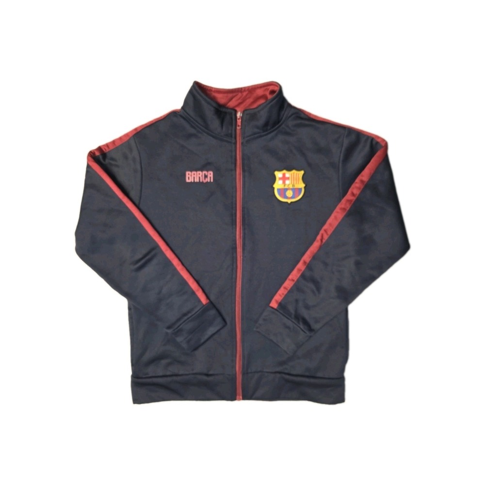 FC Barcelona Full-Zip Navy Blue Size XL Track Jacket